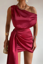 Load image into Gallery viewer, Charisma Mini Dress - Burgundy
