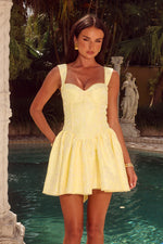 Load image into Gallery viewer, Joelle Mini Dress - Lemon
