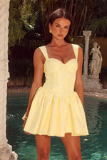 Load image into Gallery viewer, Joelle Mini Dress - Lemon
