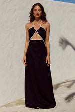 Load image into Gallery viewer, Maia Halter Maxi Dress - Black
