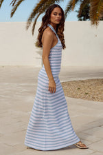 Load image into Gallery viewer, Kourtney Maxi Knit Skirt  - Baby Blue
