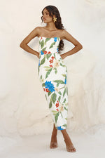 Load image into Gallery viewer, Romina Midi Dress - White Floral
