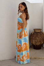 Load image into Gallery viewer, Khloe Cut Out Maxi Dress - Stilla Orange

