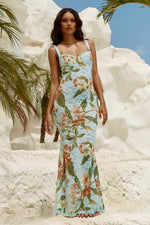 Load image into Gallery viewer, Serina Maxi Dress - Blue Floral
