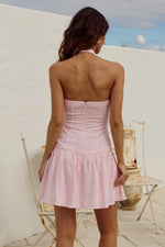 Load image into Gallery viewer, Madelyn Gathered Mini Dress - Baby Pink
