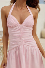 Load image into Gallery viewer, Madelyn Gathered Mini Dress - Baby Pink
