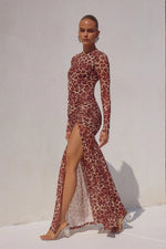 Load image into Gallery viewer, Lucinda Maxi Dress - Leopard Print

