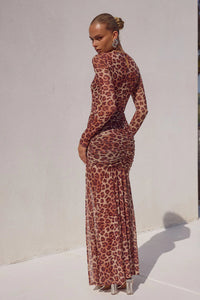 Lucinda Maxi Dress - Leopard Print