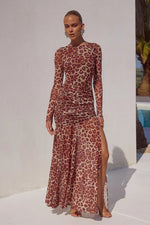 Load image into Gallery viewer, Lucinda Maxi Dress - Leopard Print
