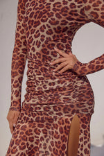 Load image into Gallery viewer, Lucinda Maxi Dress - Leopard Print
