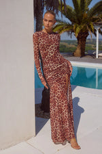 Load image into Gallery viewer, Lucinda Maxi Dress - Leopard Print
