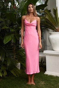 Isola Midi Dress - Pink