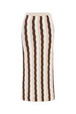 Load image into Gallery viewer, Blanche Maxi Skirt - Choc Multi
