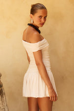 Load image into Gallery viewer, Irene Off Shoulder Mini Dress - Cream
