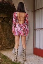 Load image into Gallery viewer, Herlani Mini Dress - Apostle Print
