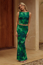 Load image into Gallery viewer, Zarela Maxi Skirt - Calista Green

