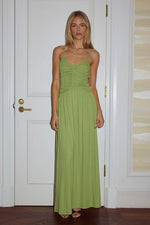 Load image into Gallery viewer, Sol Ruched Maxi Dress - Palm
