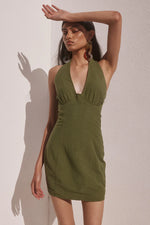 Load image into Gallery viewer, Tanzia Mini Dress - Khaki
