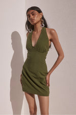 Load image into Gallery viewer, Tanzia Mini Dress - Khaki
