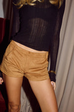 Load image into Gallery viewer, Zaela Mini Shorts - Tan
