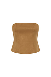 Zaela Strapless Bustier - Tan