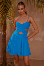 Load image into Gallery viewer, Brady Mini Dress - Azure
