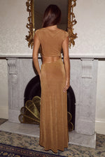 Load image into Gallery viewer, Mayla Boat Neck Maxi Dress - Ginger
