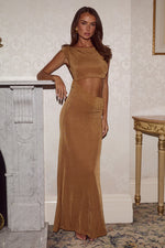 Load image into Gallery viewer, Mayla Boat Neck Maxi Dress - Ginger
