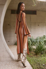 Load image into Gallery viewer, Aimee Midi Dress - Orange Multi
