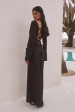 Load image into Gallery viewer, Camino Maxi Dress - Black/Sand
