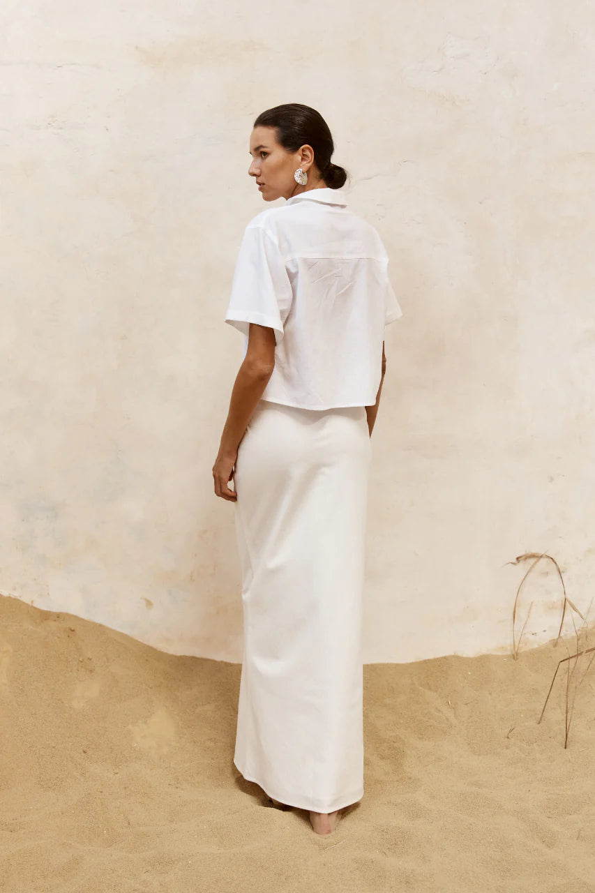 Verona Maxi Skirt - White