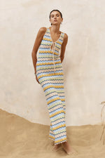 Load image into Gallery viewer, Isabo Maxi Dress - Blue Multi
