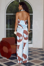 Load image into Gallery viewer, Kaeli Elasticated Palazzo Pant - Rina Blue
