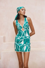 Load image into Gallery viewer, Giani Mini Dress - Green
