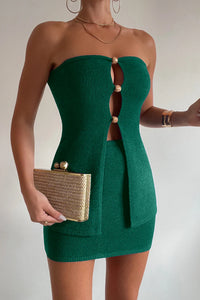 Nellie Strapless Top - Emerald