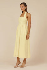 Load image into Gallery viewer, Locklea Midi Dress - Lemon
