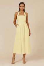 Load image into Gallery viewer, Locklea Midi Dress - Lemon
