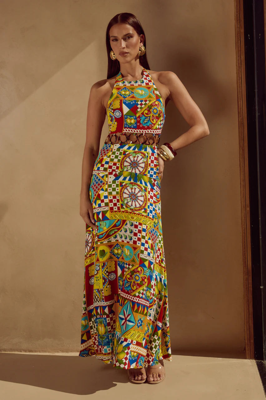 Venus Maxi Dress - Phaedra Print