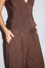 Load image into Gallery viewer, Arla Wide Leg Pants - Chocolate

