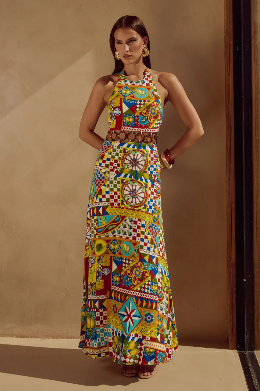 Venus Maxi Dress - Phaedra Print