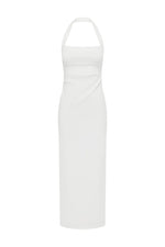 Load image into Gallery viewer, Franca Halter Midi Dress - White
