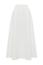 Load image into Gallery viewer, Zima Flowy A-Line Midi Skirt - White
