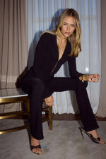 Load image into Gallery viewer, Tashi Blazer Top - Black
