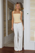 Load image into Gallery viewer, Kody Square Neck Top - Lemon
