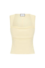 Load image into Gallery viewer, Kody Square Neck Top - Lemon
