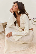 Load image into Gallery viewer, Inferno Long Sleeve Knit Top - Off White
