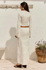 Load image into Gallery viewer, Inferno Long Sleeve Knit Top - Off White

