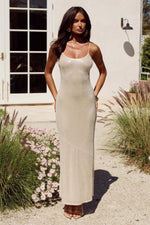 Load image into Gallery viewer, Angelic Sequin Maxi Dress - Champagne
