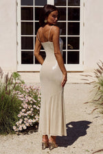 Load image into Gallery viewer, Angelic Sequin Maxi Dress - Champagne
