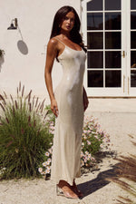 Load image into Gallery viewer, Angelic Sequin Maxi Dress - Champagne
